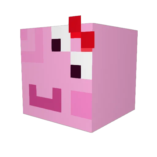 Roji123 Minecraft avatar head, 3D render