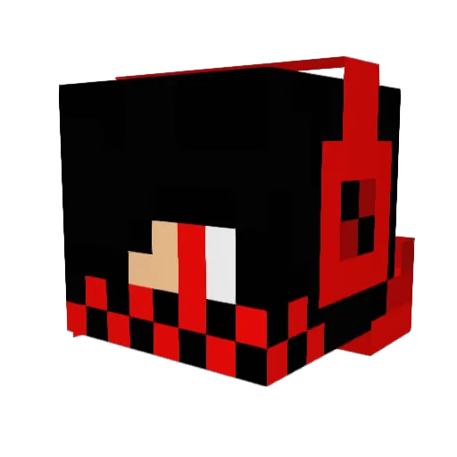 Rojigs Minecraft avatar head, 3D render