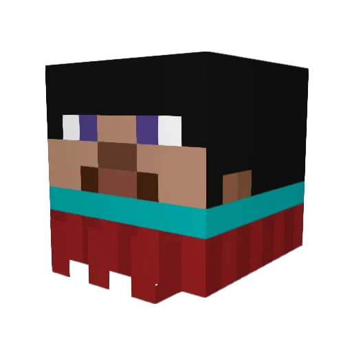 RokaIsHere Minecraft avatar head, 3D render