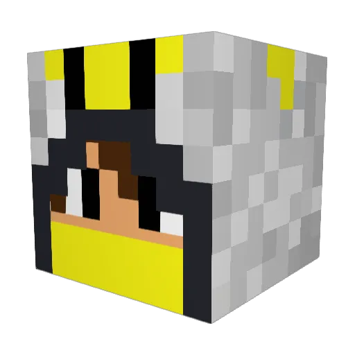 Rokas325 Minecraft avatar head, 3D render