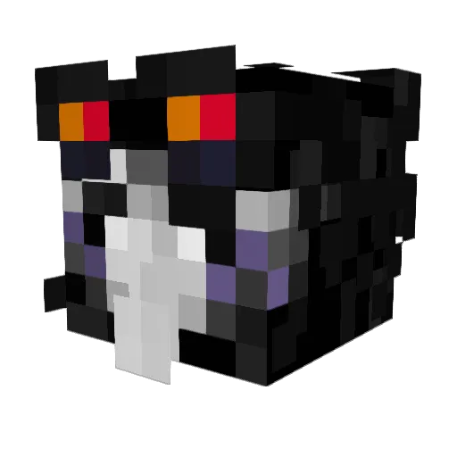 Rokenko Minecraft avatar head, 3D render