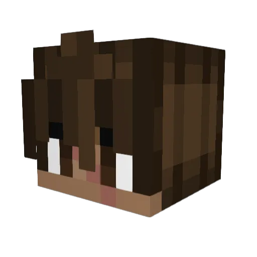 Rokenzo_ Minecraft avatar head, 3D render