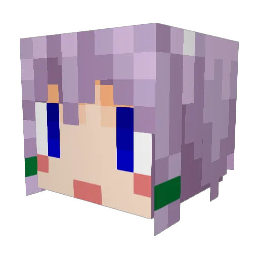 RokiyaL Minecraft avatar head, 3D render