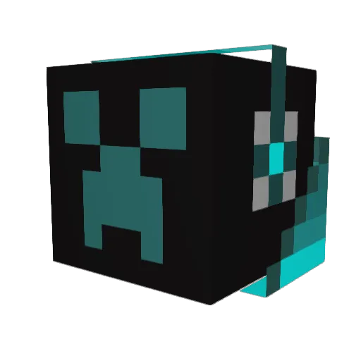 Roky6 Minecraft avatar head, 3D render