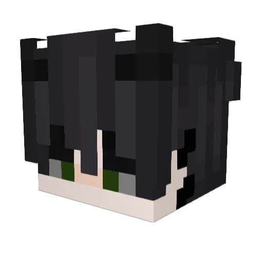 RokyMC Minecraft avatar head, 3D render