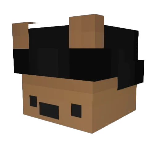Rokzzz Minecraft avatar head, 3D render