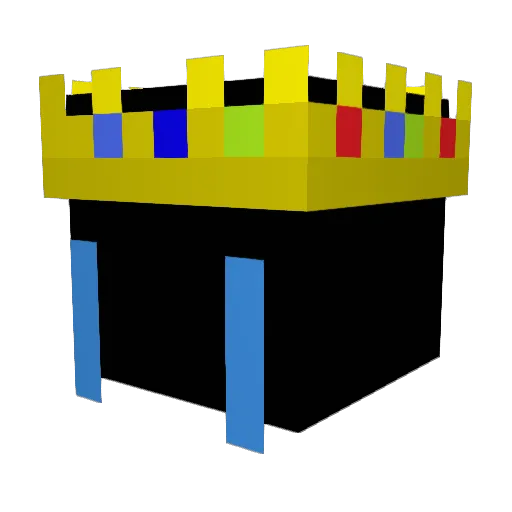 Rol3rz Minecraft avatar head, 3D render