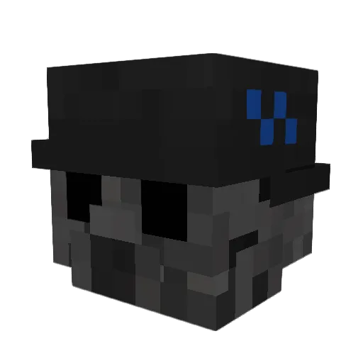 Roland1453 Minecraft avatar head, 3D render