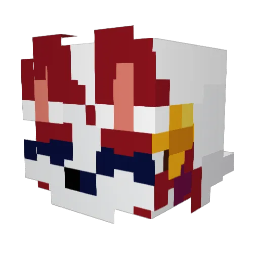 RolandRodz Minecraft avatar head, 3D render