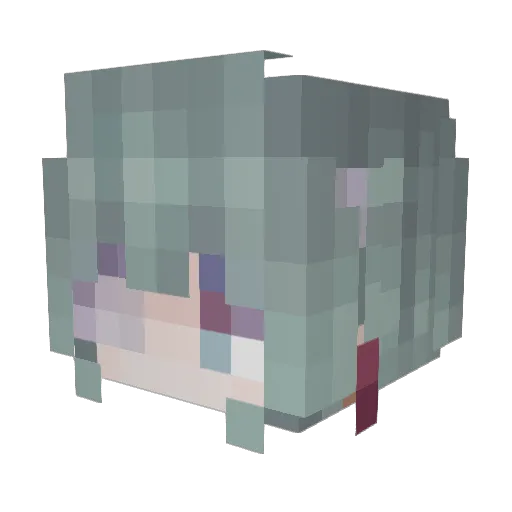 Rolandddd Minecraft avatar head, 3D render