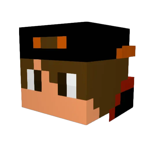Rolando2809 Minecraft avatar head, 3D render