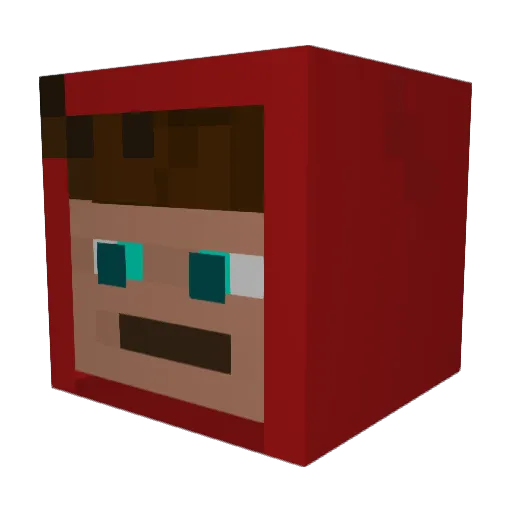 RolasNext Minecraft avatar head, 3D render