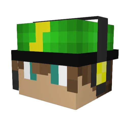 Roldan2007 Minecraft avatar head, 3D render