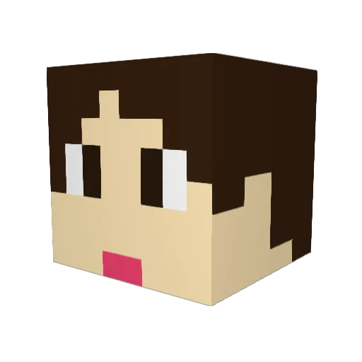 RolePlayer709 Minecraft avatar head, 3D render