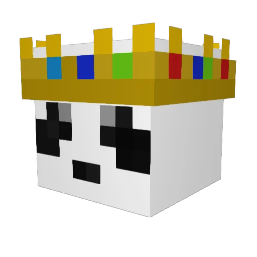 RolehXD Minecraft avatar head, 3D render