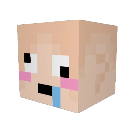 RoleplayDemon101 Minecraft avatar head, 3D render