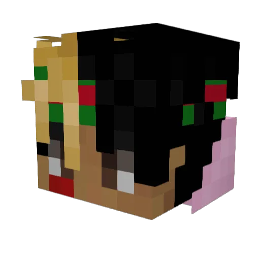 RolexDayDate Minecraft avatar head, 3D render