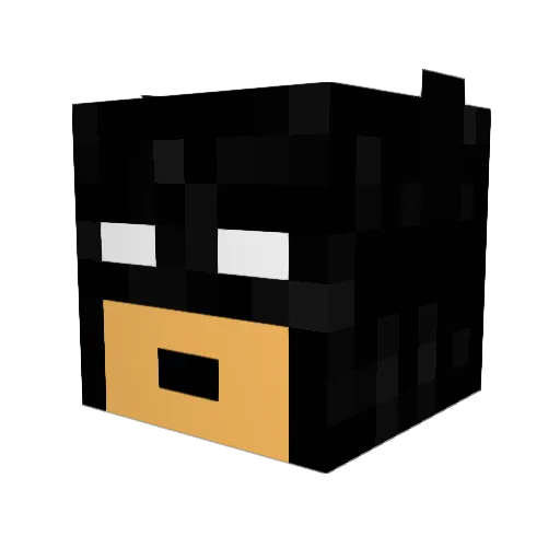 Rolfz34 Minecraft avatar head, 3D render
