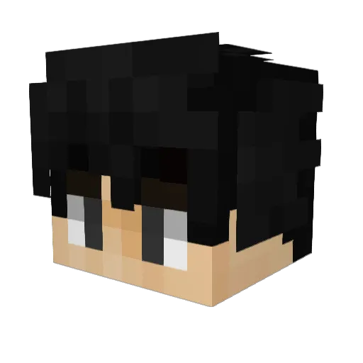 RoliPool Minecraft avatar head, 3D render
