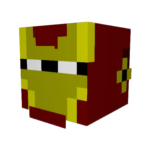 Rolit777 Minecraft avatar head, 3D render