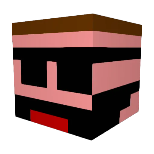 RollTide22 Minecraft avatar head, 3D render