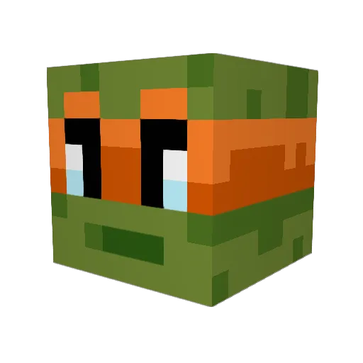 RollTide615 Minecraft avatar head, 3D render