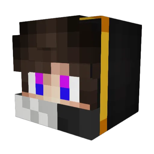 Rollbroeckche Minecraft avatar head, 3D render