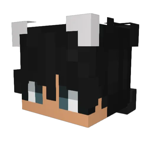 Rollczi Minecraft avatar head, 3D render