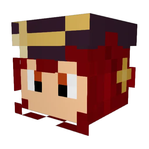 RollerJasper Minecraft avatar head, 3D render
