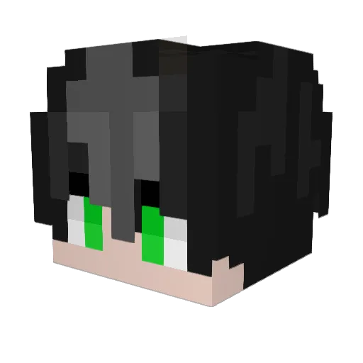 RollingEyes Minecraft avatar head, 3D render