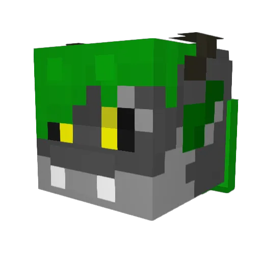 RollingTheOC Minecraft avatar head, 3D render
