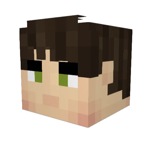 RolloSwag Minecraft avatar head, 3D render
