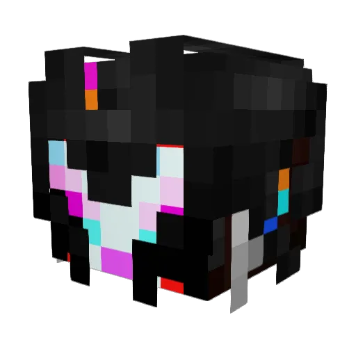 Rollstuhlgestell Minecraft avatar head, 3D render