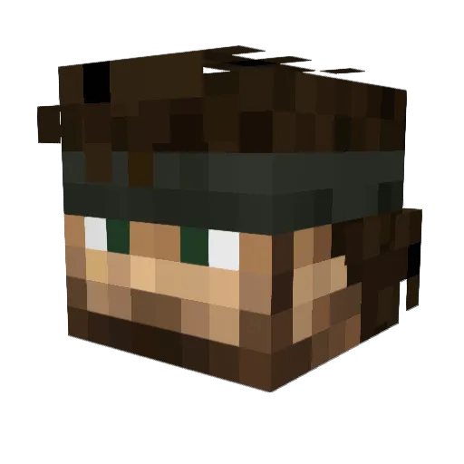 RollyPolly8 Minecraft avatar head, 3D render