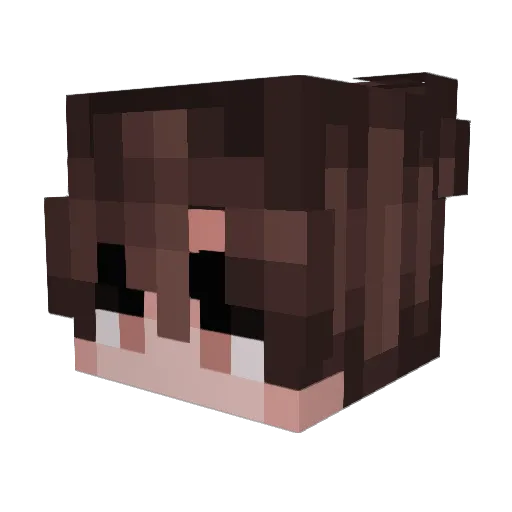 RollyPop11 Minecraft avatar head, 3D render