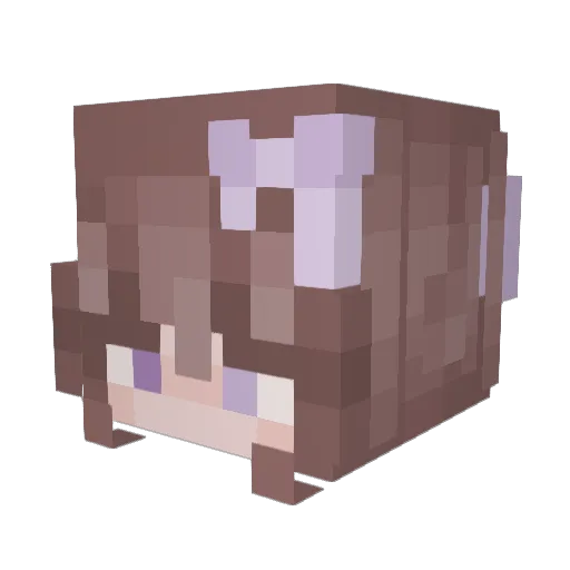 Rolpon Minecraft avatar head, 3D render