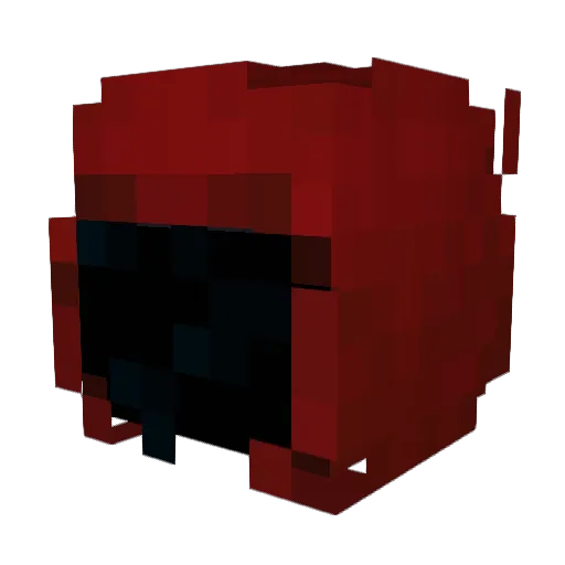 Rolstoelrace Minecraft avatar head, 3D render