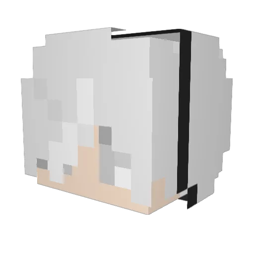 Rolyz Minecraft avatar head, 3D render