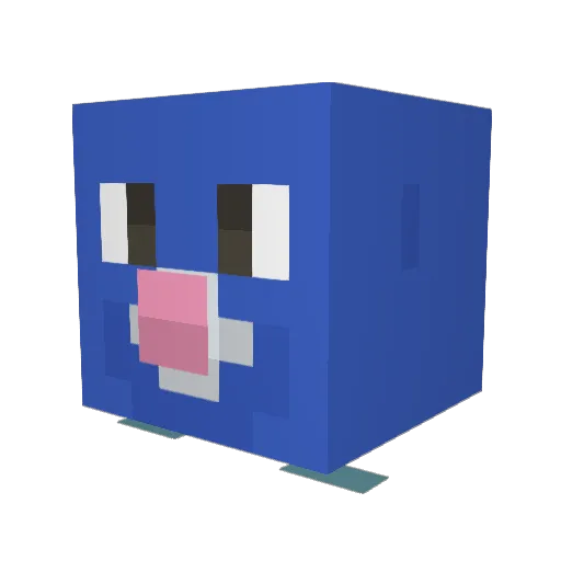 Rom_828 Minecraft avatar head, 3D render