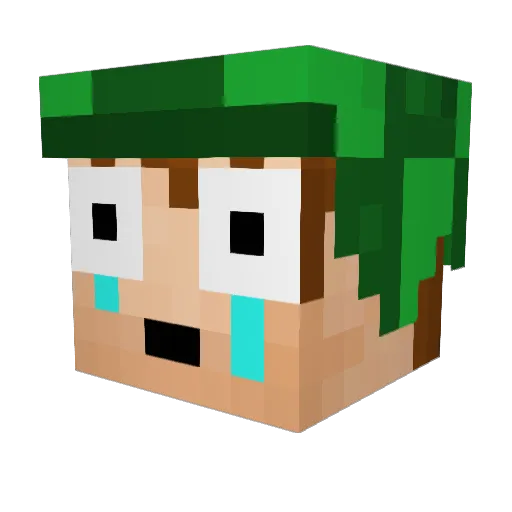 Rom_Lz Minecraft avatar head, 3D render