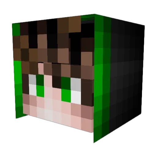 RomaCraft001 Minecraft avatar head, 3D render