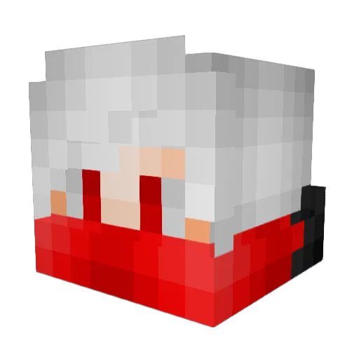 Romael7 Minecraft avatar head, 3D render