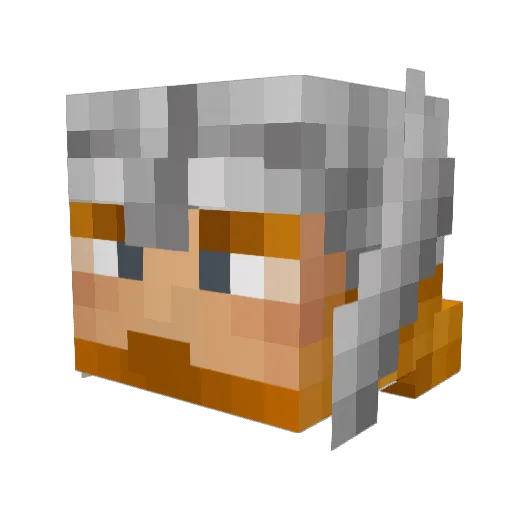 Romalliv Minecraft avatar head, 3D render