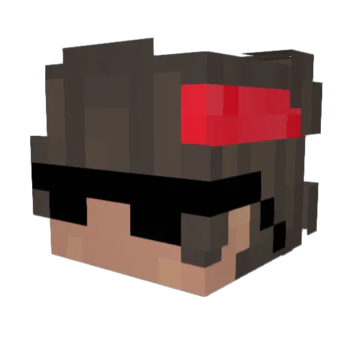 Roman3414 Minecraft avatar head, 3D render