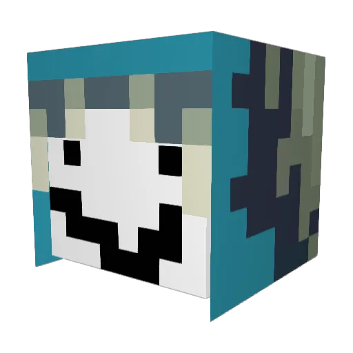 Roman4227 Minecraft avatar head, 3D render