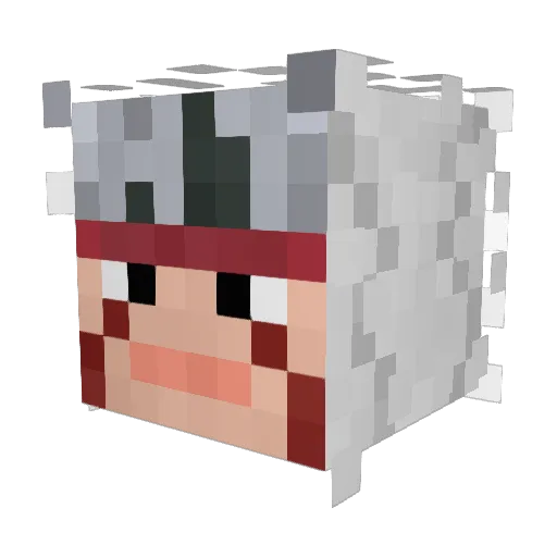 RomanC27 Minecraft avatar head, 3D render