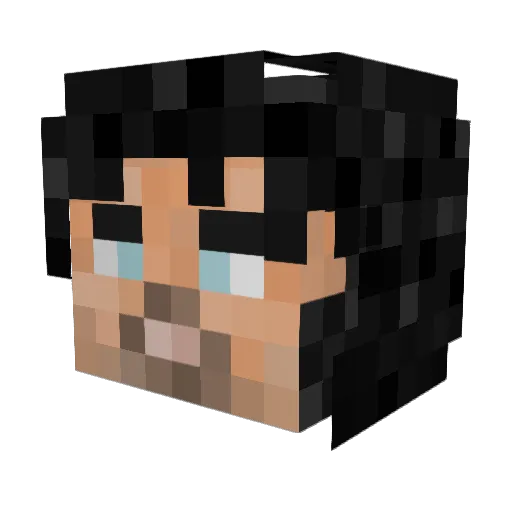 RomanCastle Minecraft avatar head, 3D render