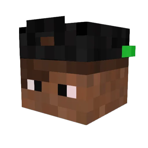 RomanGD127 Minecraft avatar head, 3D render