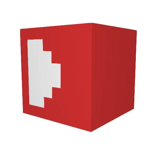 RomanL77 Minecraft avatar head, 3D render