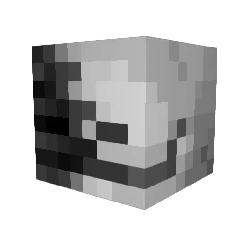 RomanSpy Minecraft avatar head, 3D render